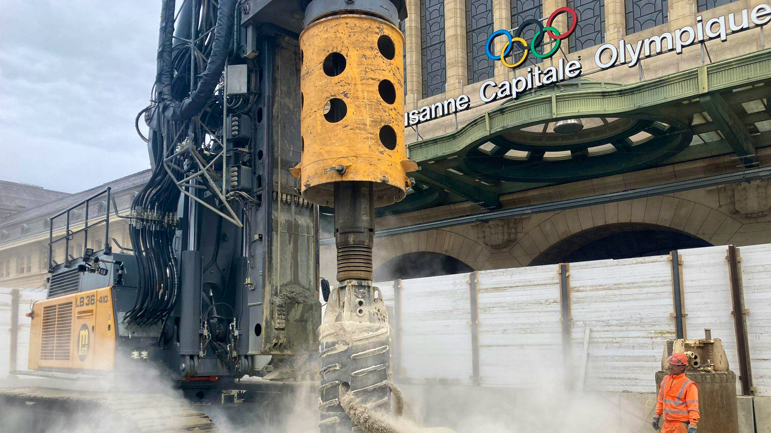 Photo des travaux à la Gare de Lausanne. ©CFF
