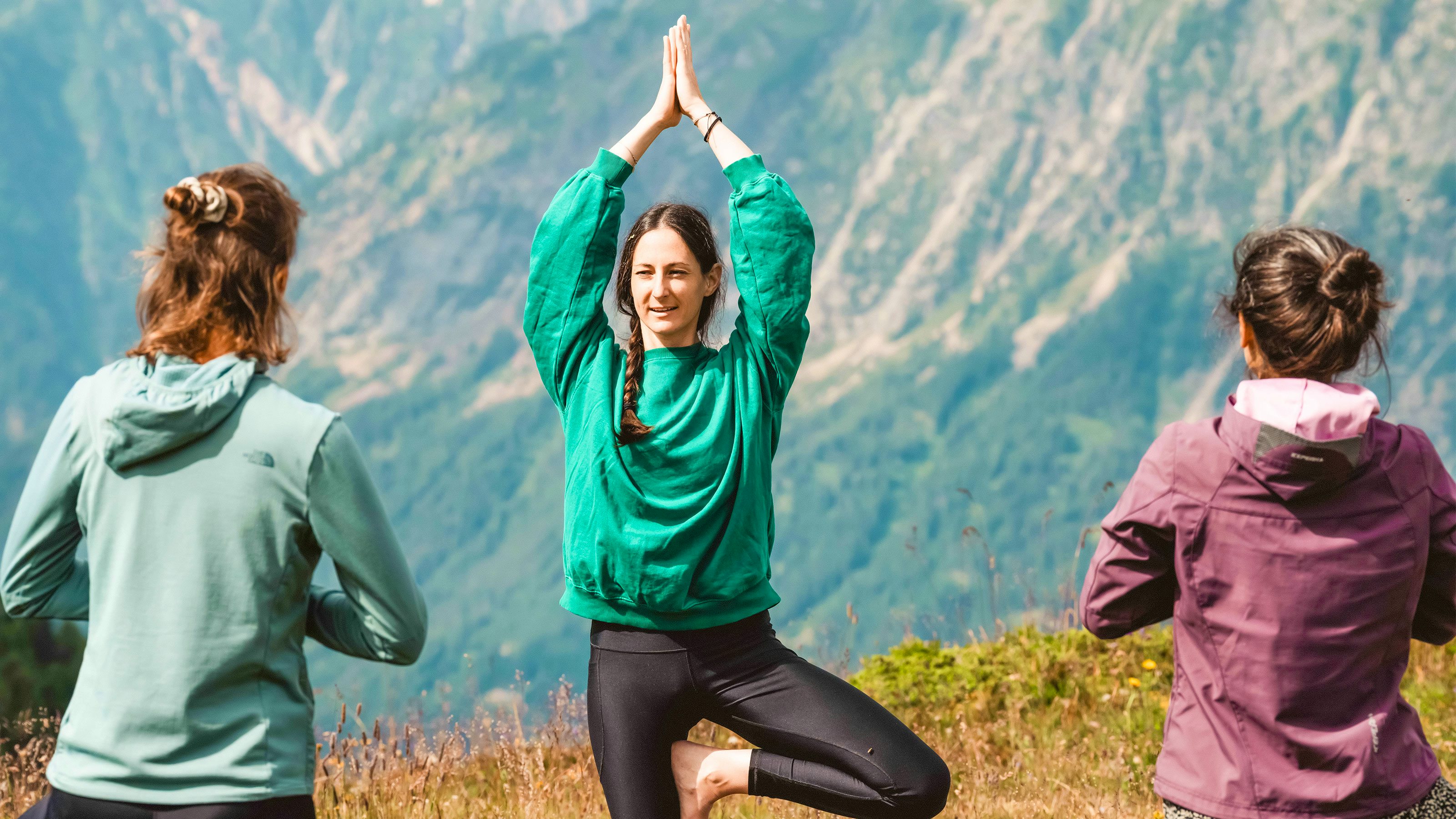 Photo d’un cours de yoga.