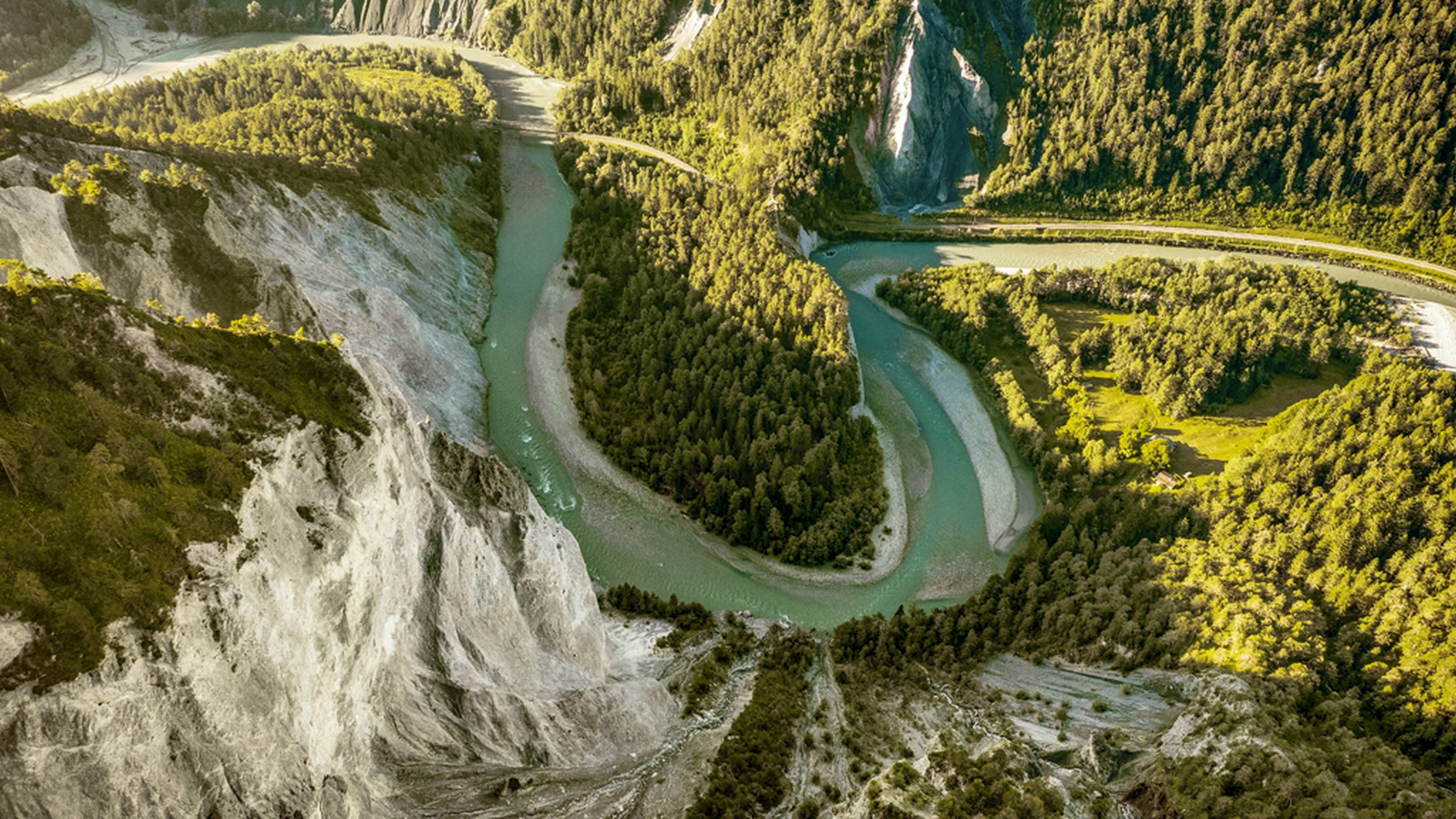 Bild der Rheinschlucht.