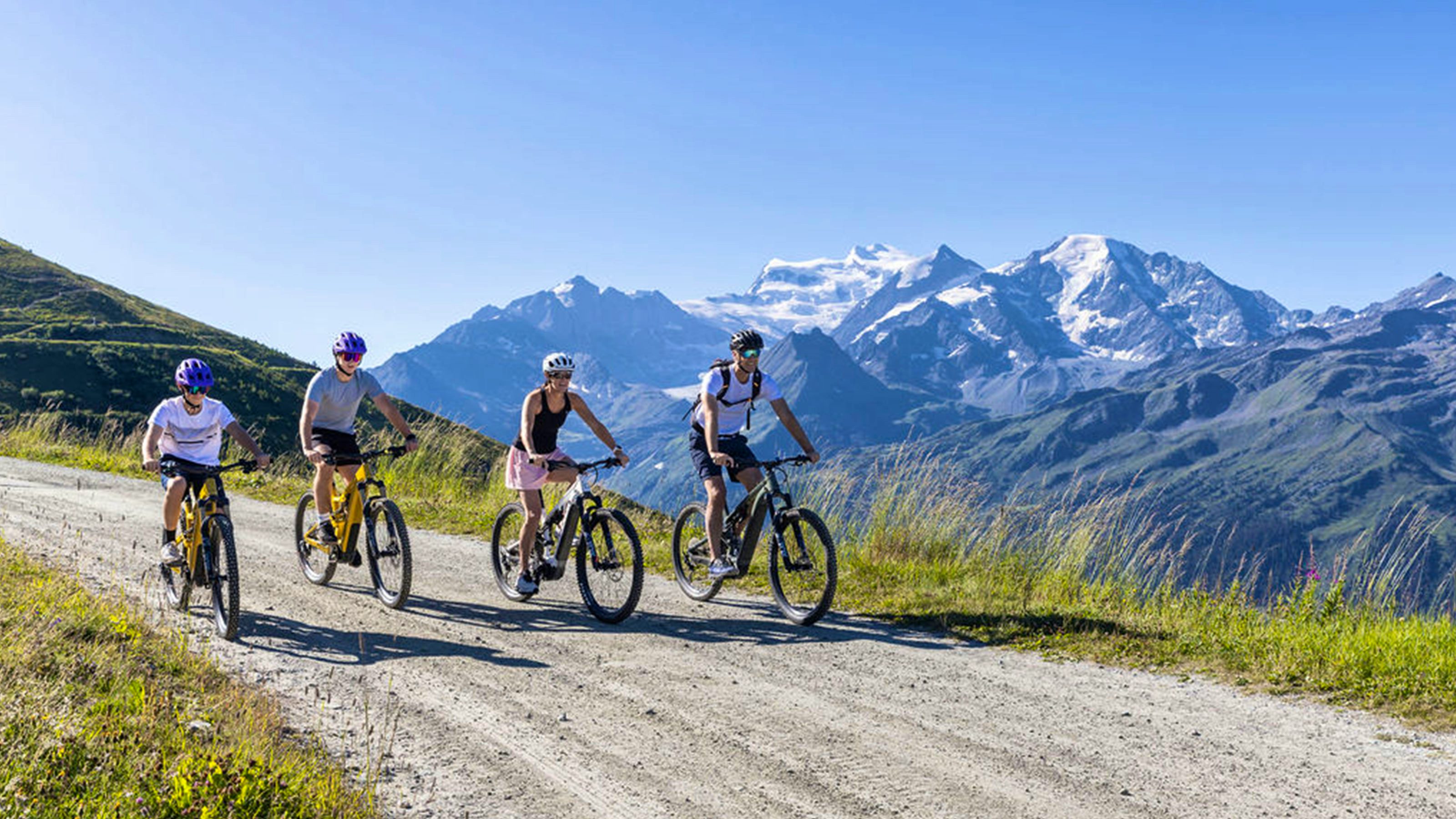 Photo d’une excursion à vélo. 