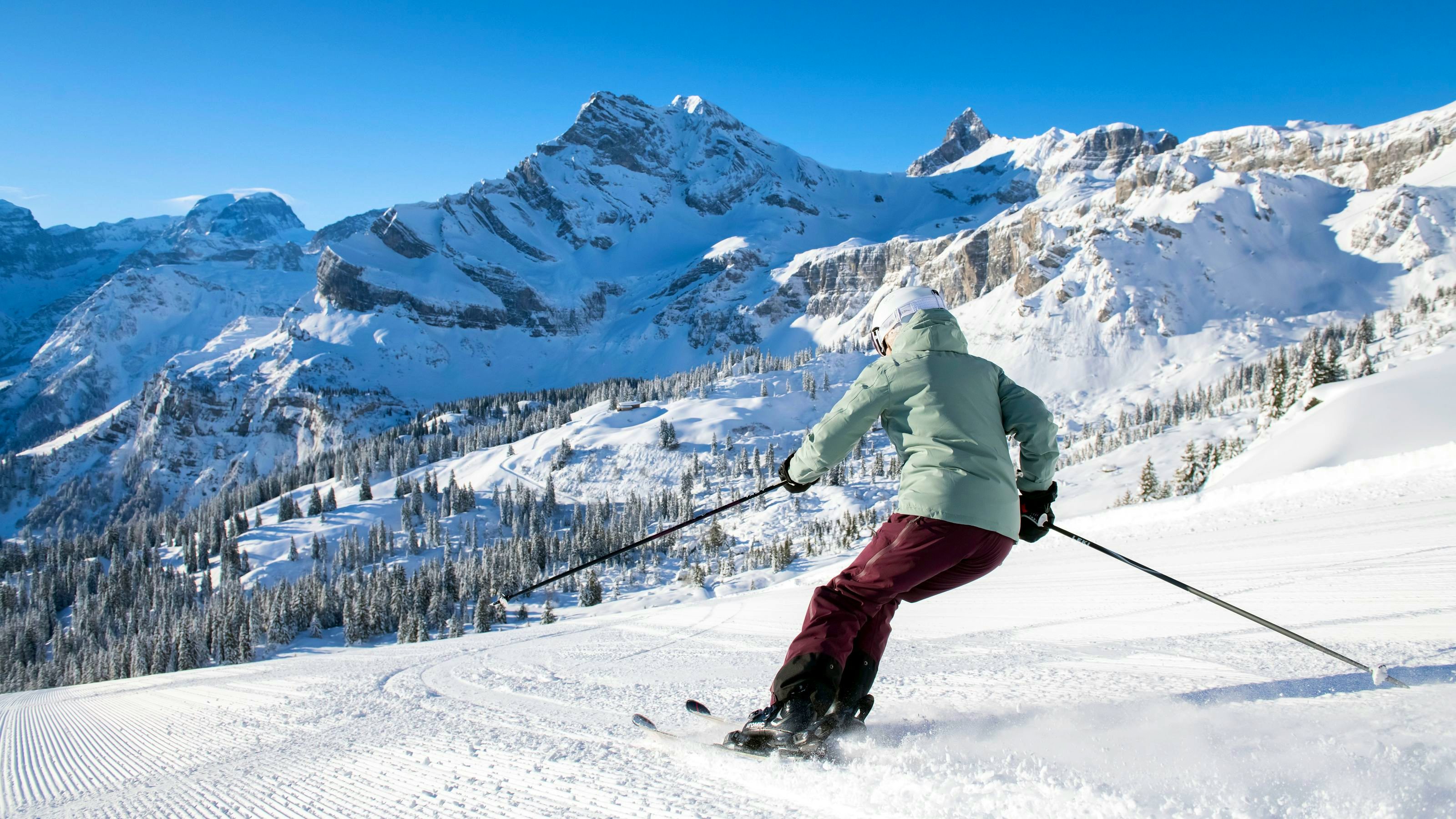 Bild einer Skipiste in Braunwald.