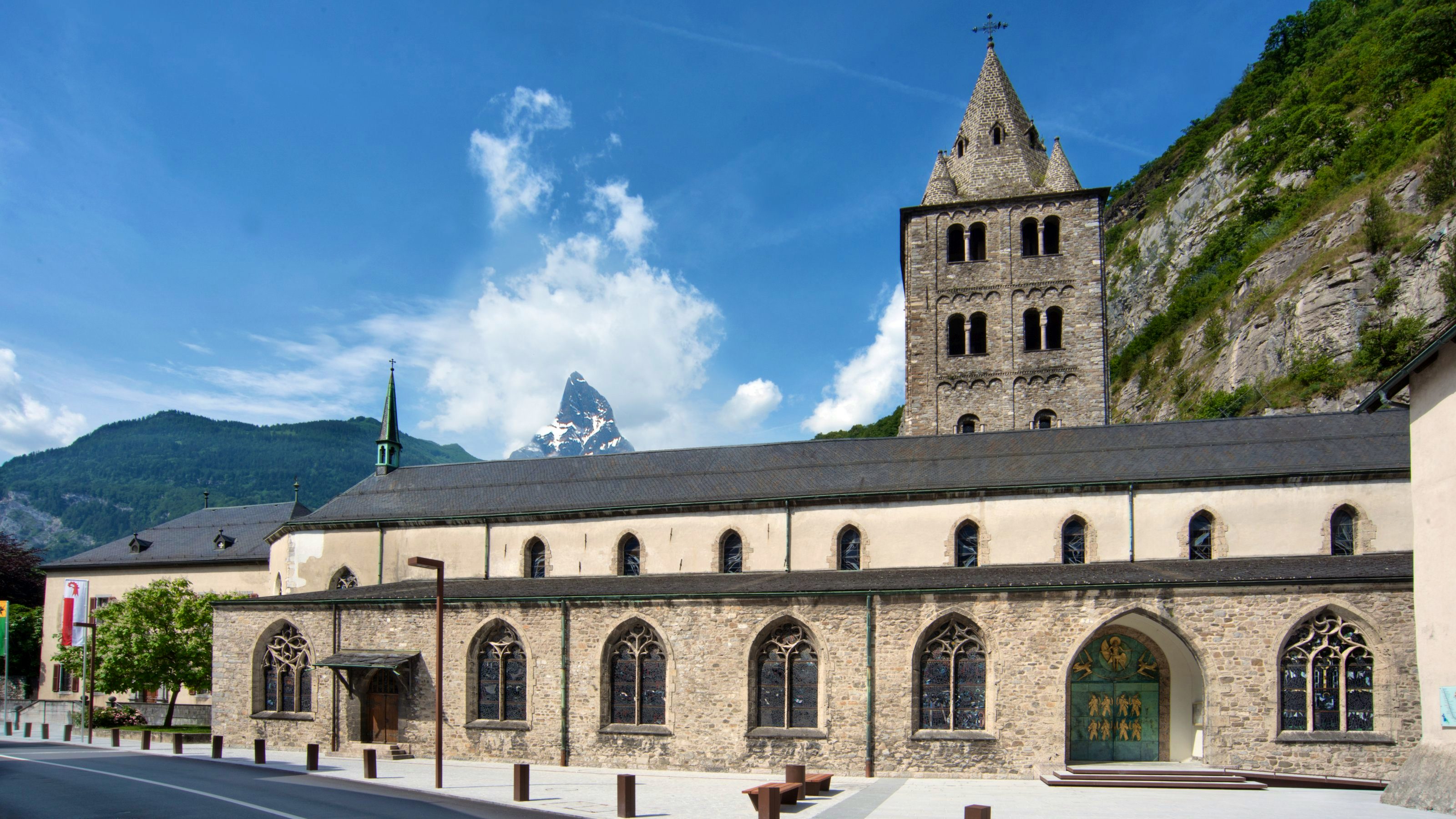 Picture of the Abbey of Saint-Maurice.